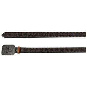 NEW RED DIRT HAT COMPANY men's tapered belt in black/brown